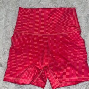 Pink biker shorts
